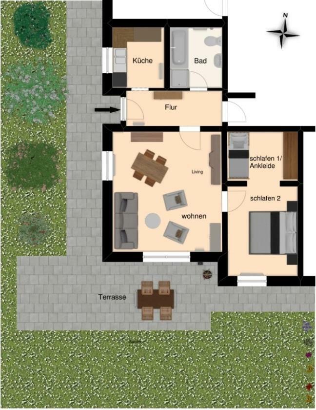 Nette Ferienwohnung Mit Eigenem Eingang Und Sonnenterrasse Idstein Eksteriør billede